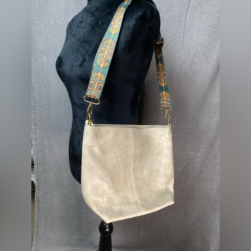 NWOT Faux Leather Hobo Crossbody Purse